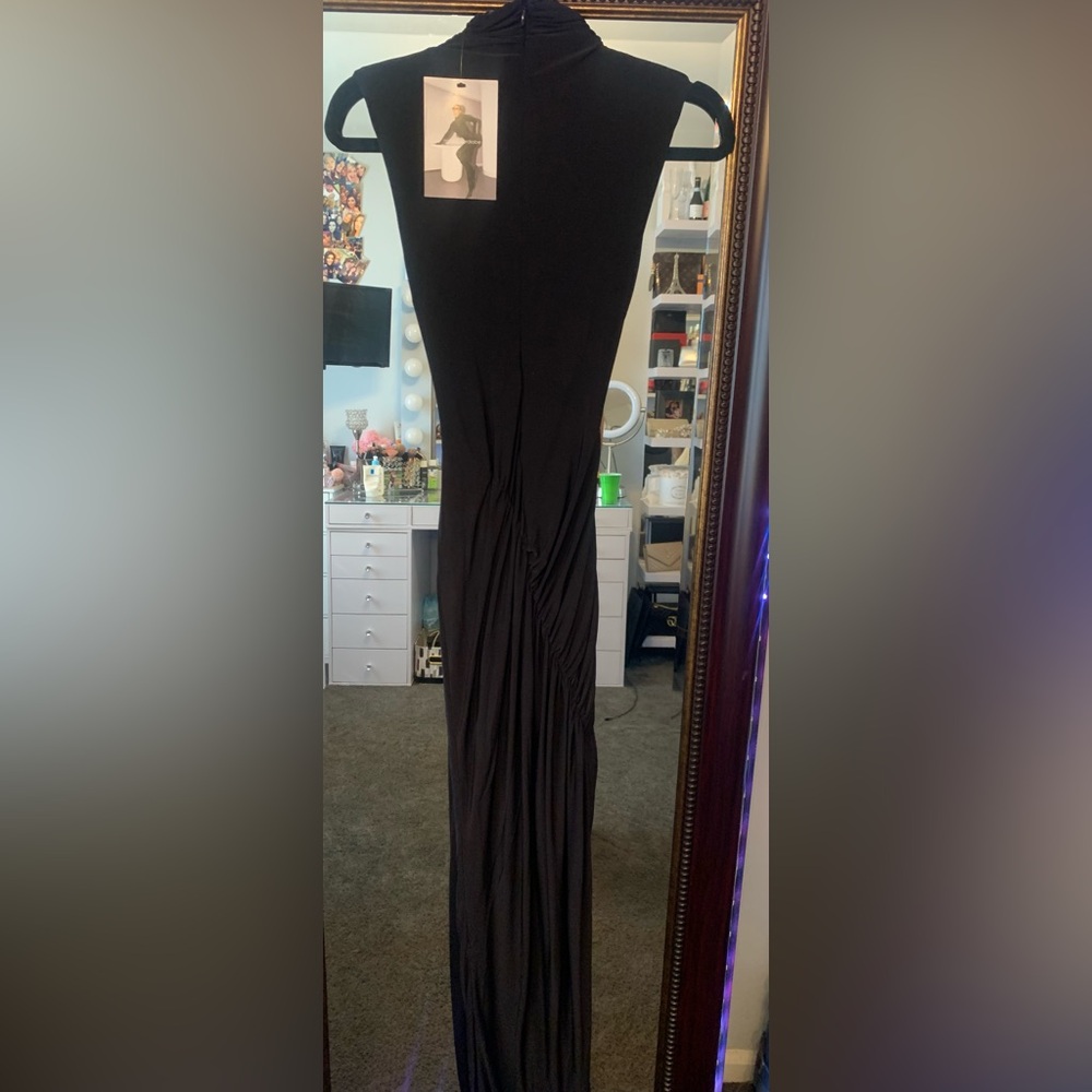 NAKED WARDROBE RUCHED DRAPED MAXI DRESS IN SIZE SMALL - Picture 9 of 11